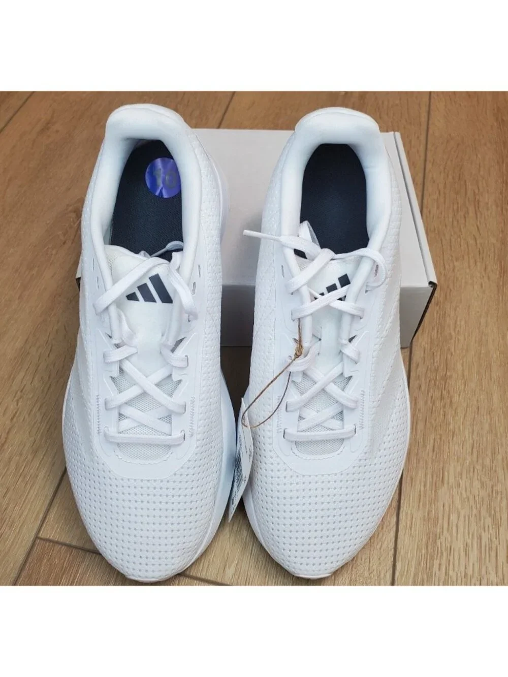 Adidas Duramo SL W Womens Running Shoes Size 10 Wide Triple White IF9905 Sneaker